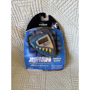 Vintage 2002 Tiger Games Pocket Jeopardy Handheld Pocket Game Quiz - New